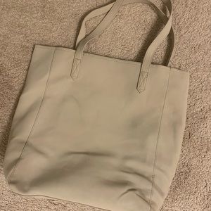 Tan tote bag